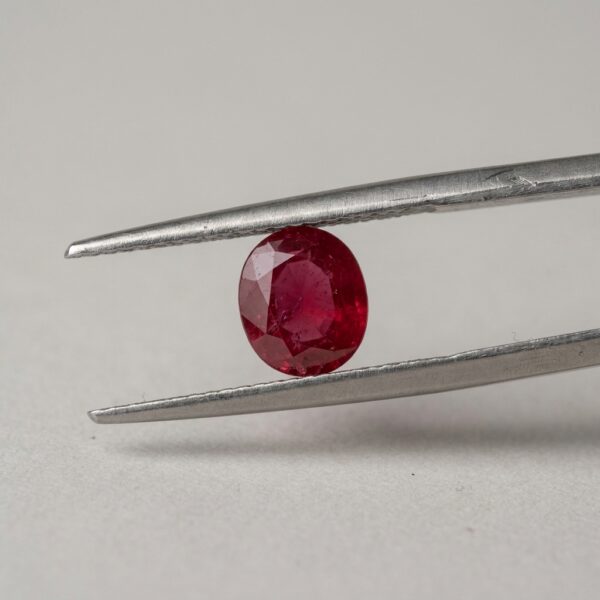 1.00 Carat Oval Loose Ruby, Heat-Treated