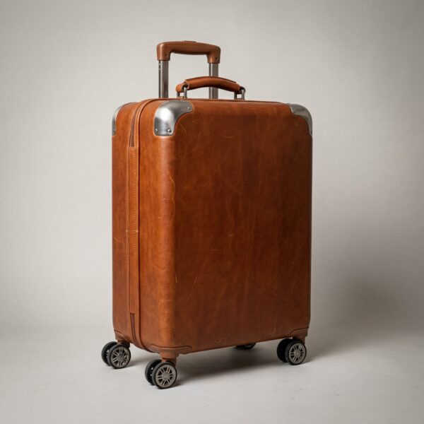Full-Grain Leather Carry-On Suitcase